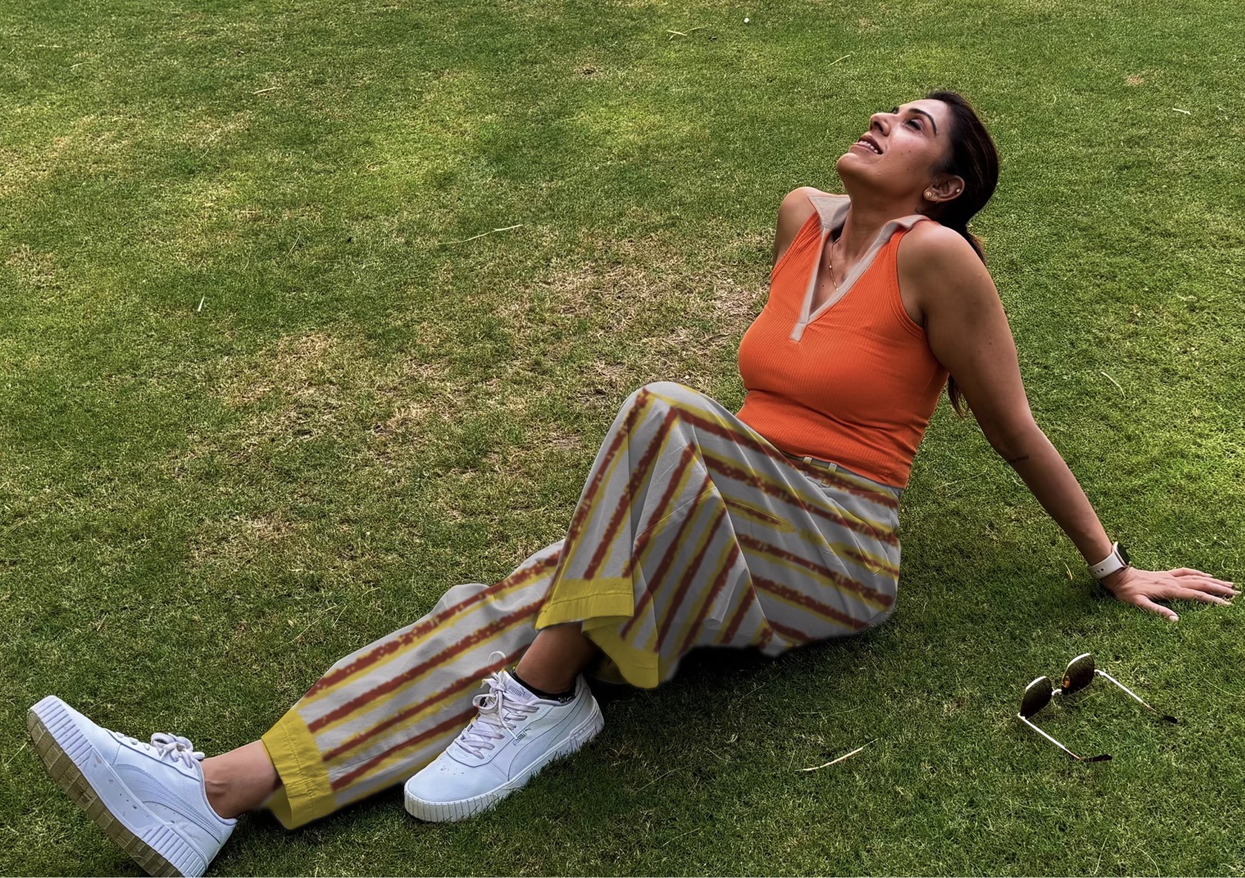 The hero look, shot on grass