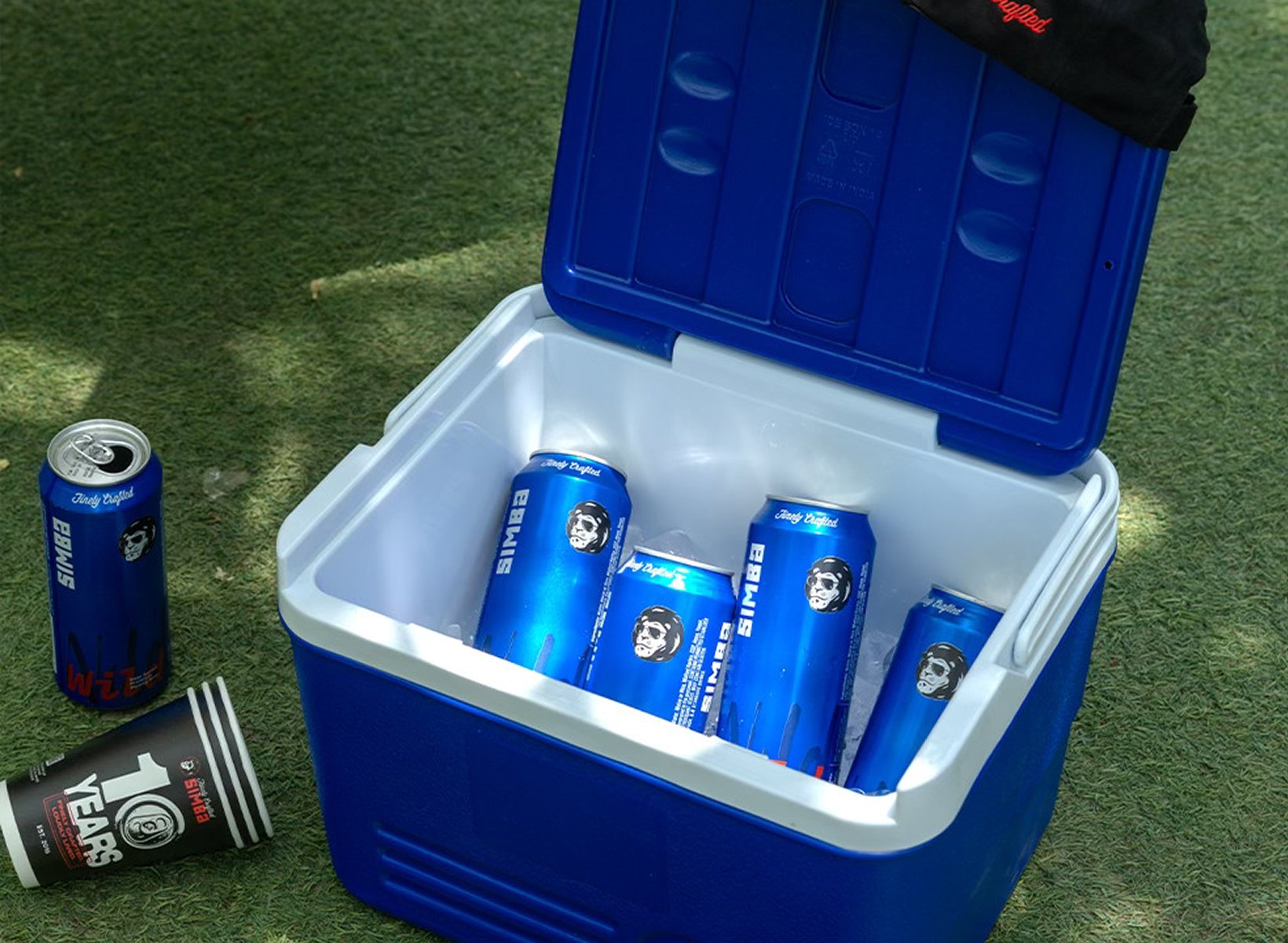 Simba Beer anniversary identity and launch photoshoot